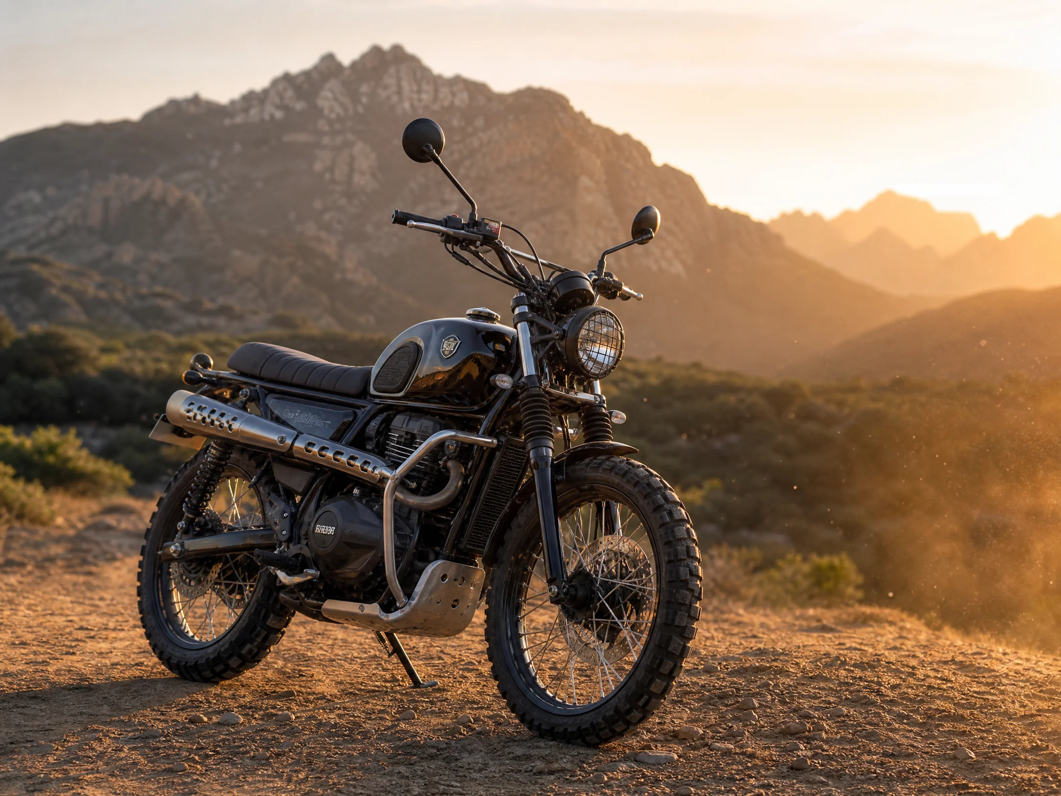 越野风格Scrambler改‍装机车